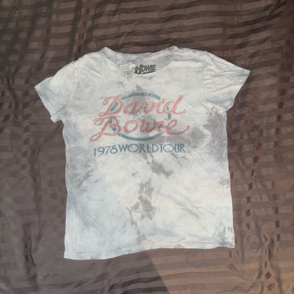 David Bowie 1978 World Tour Women’s Tie-Dye T-Shirt